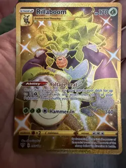 Pokemon TCG Rillaboom Darkness Ablaze Holo Card 197/189 Secret Rare - Image 2
