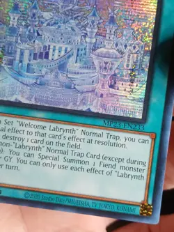 Yugioh Labrynth Labyrinth MP23-EN233 Prismatic Secret Rare 1st Ed NM - Image 4