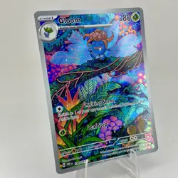 Gloom 198/197 Illustration Rare SV03: Obsidian Flames Full Art Pokemon Card NM - Image 3