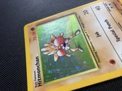 Hitmonchan Original Base Set Holo Rare 7/102 Pokemon Card WOTC LP - Image 4