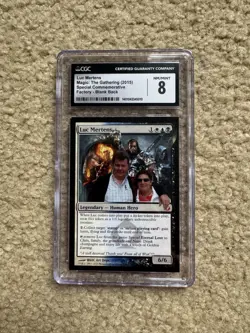 Magic: The Gathering MtG - LUC MERTENS Special Commemorative Factory Card CGC 8 - Image 1