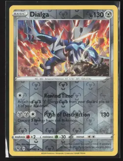 Dialga Holo Rare SWSH04: Vivid Voltage 121/185 NM Pokemon Card - Image 1