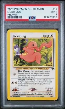 Lickitung 16/18 Vintage Southern Islands Mint 9 Pokemon Card Promo - Image 1