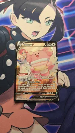 Pokemon Blissey v TG22/TG30 Holo Ultra Rare Silver Tempest Card NM Condition - Image 1