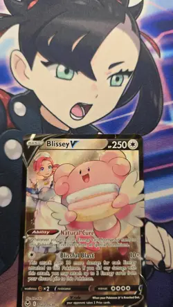 Pokemon Blissey v TG22/TG30 Holo Ultra Rare Silver Tempest Card NM Condition - Image 2