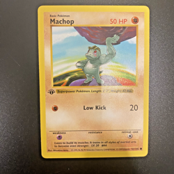 Machop 52/102 1st Edition Shadowless Base Set Regular NM - Pokemon Card - Image 1