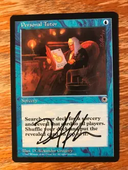 Magic the Gathering MTG Personal Tutor Portal signed NM - Image 1