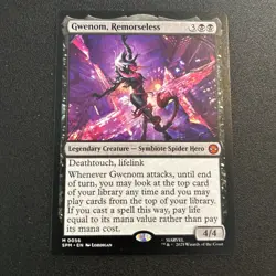 MTG Gwenom Remorseless Non-Foil NM Marvel Spider-Verse SPM #0056 Mythic - Image 1