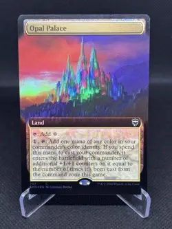 MTG - Opal Palace Foil (Extended Art Commander Masters) CMR 707, NM, English - Image 1