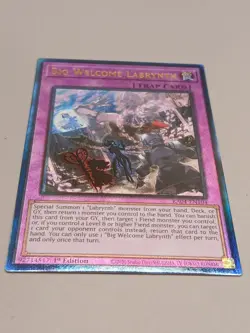 Big Welcome Labrynth Prismatic Ultimate Rare RA04-EN104 Yugioh - Image 1