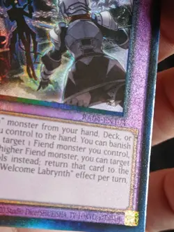 Big Welcome Labrynth Prismatic Ultimate Rare RA04-EN104 Yugioh - Image 5