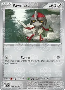 Pawniard 064/086 [Master Ball] Reverse Holo - Black Bolt Pokemon - Image 1
