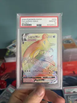 POKEMON TCG - SWSH BASE / SHINING FATES - PSA 10 LAPRAS VMAX 3 VARIANT SET! - Image 4