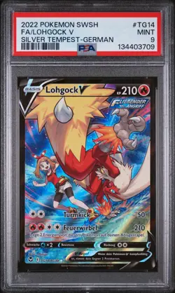 Pokemon Lohgock V Silver Tempest #TG14 PSA 9 Mint Deutsch 2022 - Image 1