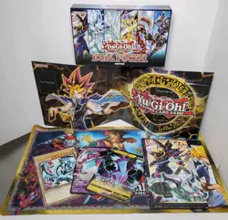 Yugioh Lot. Blue-Eyes White Dragon Oversized Cards, Game Boards,Playmat, D-P Box - Image 1
