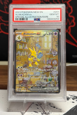 Pokemon 151 Alakazam EX 201/165 Special Illustration Rare PSA 10 🔥 - Image 1