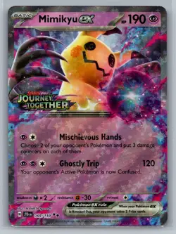 Mimikyu ex SV09: Journey Together #069/159 Holo Stamped Pokemon Card - Image 1