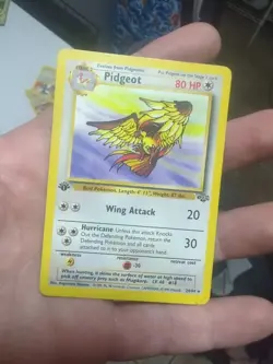 Pokemon TCG Pidgeot 1st Edition Jungle non holo Rare 24/64 LP - Image 1