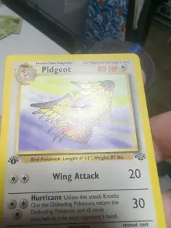 Pokemon TCG Pidgeot 1st Edition Jungle non holo Rare 24/64 LP - Image 5