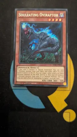 RA05-EN011 Souleating Oviraptor Secret Rare 1st Ed YuGiOh - Image 1