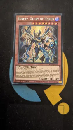 RA05-EN027 Imsety, Glory to Horus Secret Rare 1st Ed YuGiOh - Image 1