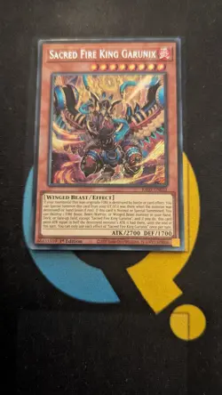 RA05-EN031 Sacred Fire King Garunix Secret Rare 1st Ed YuGiOh - Image 1