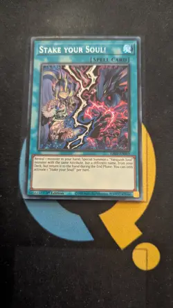 RA05-EN069 Stake your Soul! Secret Rare 1st Ed YuGiOh - Image 1