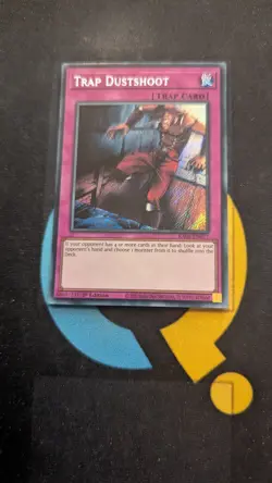 RA05-EN077 Trap Dustshoot Secret Rare 1st Ed YuGiOh - Image 1