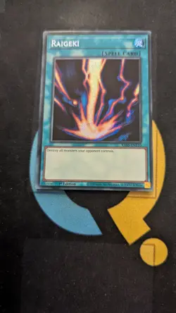 RA05-EN110 Raigeki Secret Rare 1st Ed YuGiOh - Image 1