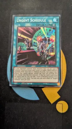 RA05-EN064 Urgent Schedule Secret Rare 1st Ed YuGiOh - Image 1
