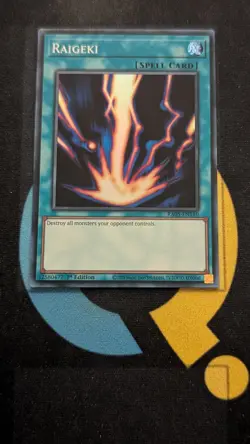 RA05-EN110 Raigeki Super Rare 1st Ed YuGiOh - Image 1