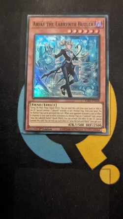 RA05-EN028 Arias the Labrynth Butler Super Rare 1st Ed YuGiOh - Image 1