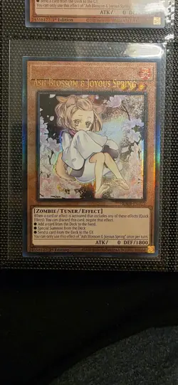 Yu-Gi-Oh! MISPRINT Ash Blossom RA04-EN025 (PUR) Quarter Century Stampede - Image 1
