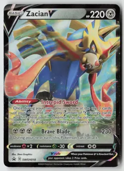 Zacian V - - SWSH018 - SWSH: Sword & Shield Promo Cards Holofoil- PTCG - Image 1