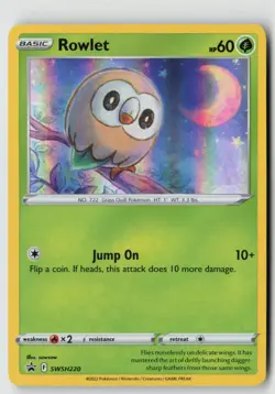 Rowlet - SWSH220 - SWSH: Sword & Shield Promo Cards Holo - PTCG - LP - Image 1