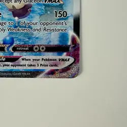 Glaceon VMAX 209/203 Full Art Evolving Skies Pokemon Card - Image 5