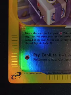 Aquapolis Reverse Holo Psychic Cube 01 Vintage E-Reader E Reader Pokemon Card - Image 3