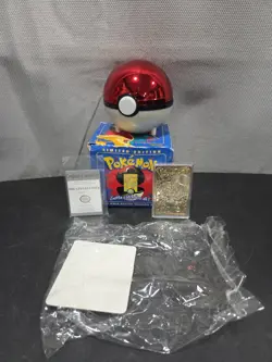 1999 Pokemon CHARIZARD 23k Gold Plated Trading Card Burger King Blue Box - Image 1