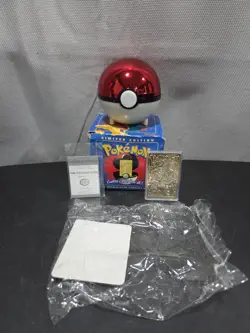 1999 Pokemon CHARIZARD 23k Gold Plated Trading Card Burger King Blue Box - Image 2
