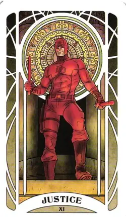 DAREDEVIL JUSTICE 2023 Marvel Tarot Card By Lily McDonnell - Image 1