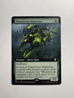 Thundering Mightmare (Extended Art) 75 MTG Commander: Innistrad: Crimson Vow - Image 1