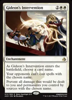 Gideon's Intervention - Foil ~ Moderately Played Amonkhet MTG Magic UltimateMTG - Image 1