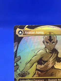 MTG Avatar Last Airbender Avatar Aang Master of Elements 0308 Foil Borderless NM - Image 2