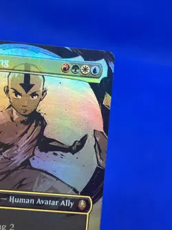 MTG Avatar Last Airbender Avatar Aang Master of Elements 0308 Foil Borderless NM - Image 3