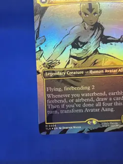 MTG Avatar Last Airbender Avatar Aang Master of Elements 0308 Foil Borderless NM - Image 4