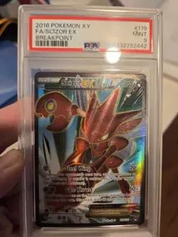 2016 POKEMON BREAKPOINT SCIZOR EX #119 PSA 9 MINT - Image 1