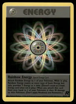 Pokemon Cards Rainbow Energy 80/82 Team Rocket Rare NM - Image 1