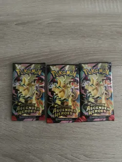 Pokemon Cards Ascended heroes EMPTY Artwork Packs X3 With Bonus Gift - Image 1