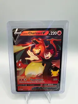 Lance's Charizard V Black Star Promo Holo Pokemon TCG Card SWSH133 25th Anniver… - Image 1