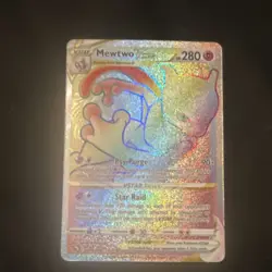 Pokemon Mewtwo VSTAR Secret Rare Full Art Holo Card 079/078 Pokemon GO - Image 1